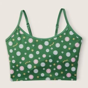 Green floral Ultimate Lightly Lined Twist Back Sports Bra